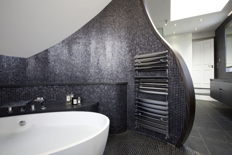 Sleek and curvy design bathroom-Taskmasters