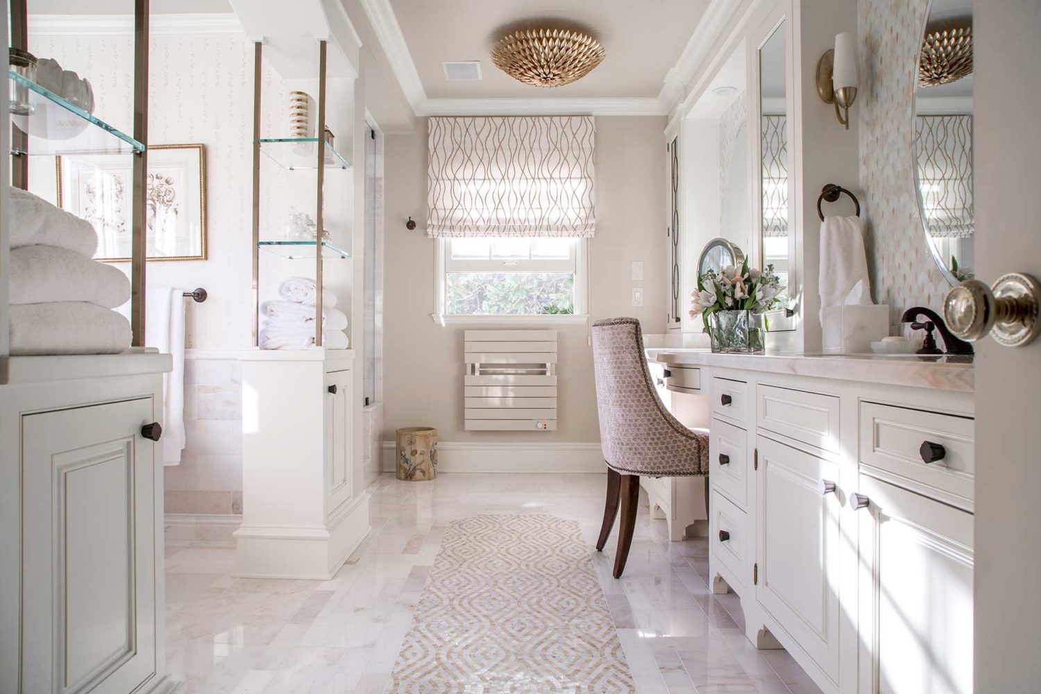 Bright and white bathroom