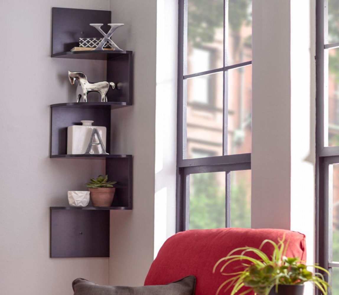 Zigzag corner wall shelf - Taskmasters Dubai