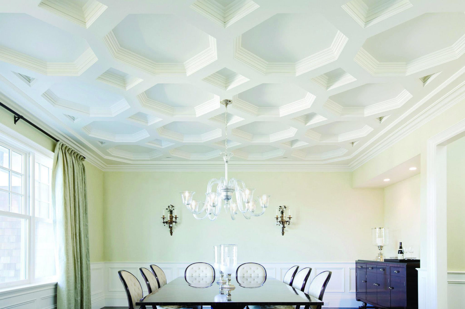 octagonal ceiling structure - Taskmasters Dubai